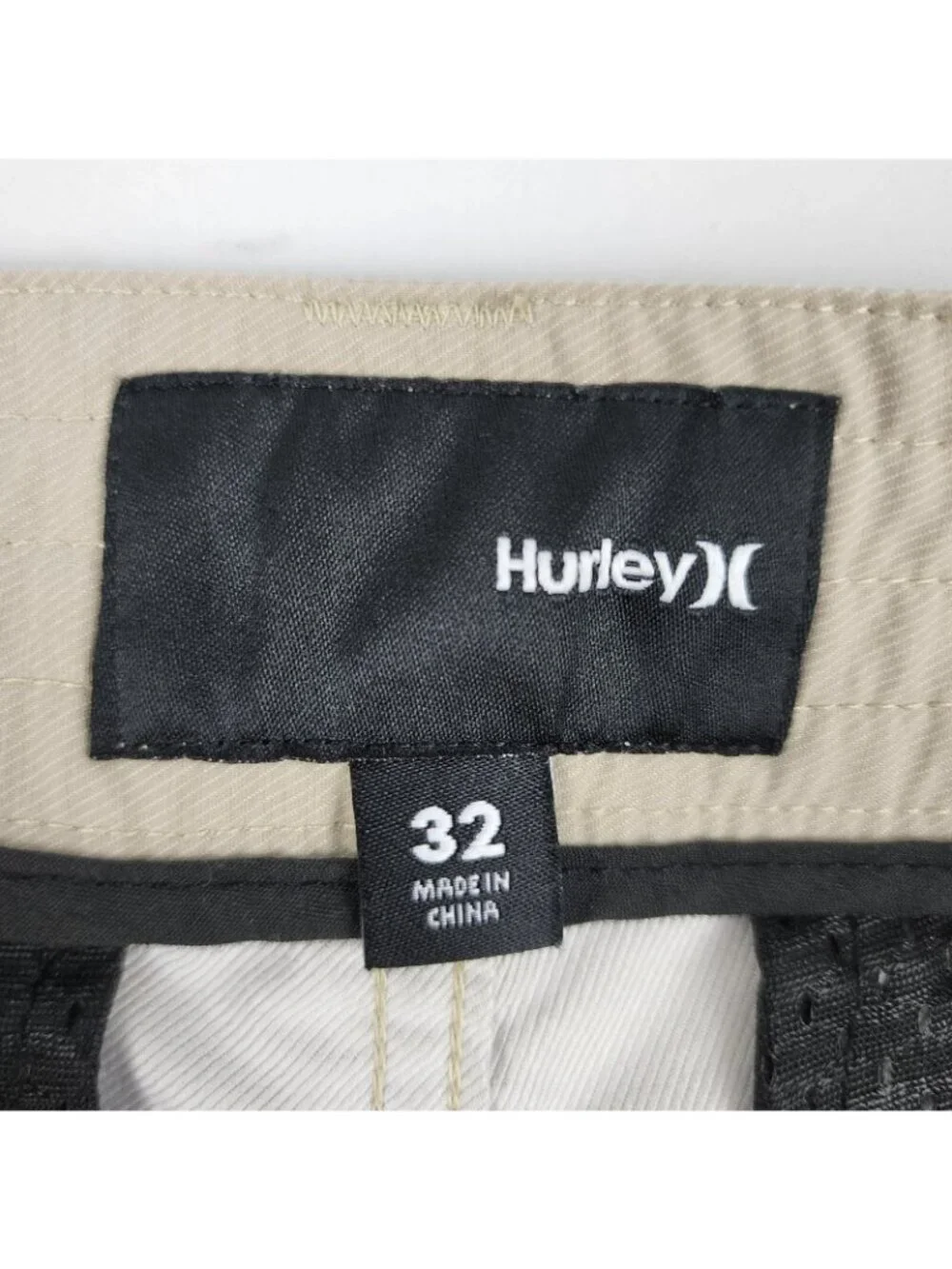Hurley Nike Shorts Mens 32x11 Tan Cargo Dri-Fit
